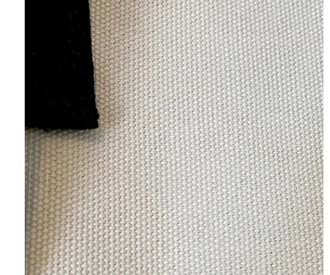 Close-up of natural textile material offered as a design reference